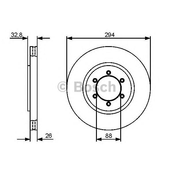 BOSCH - 0 986 479 416 (Тормозной диск)