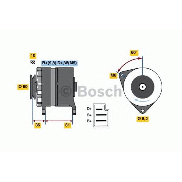 BOSCH - 0 986 036 110 (Генератор)