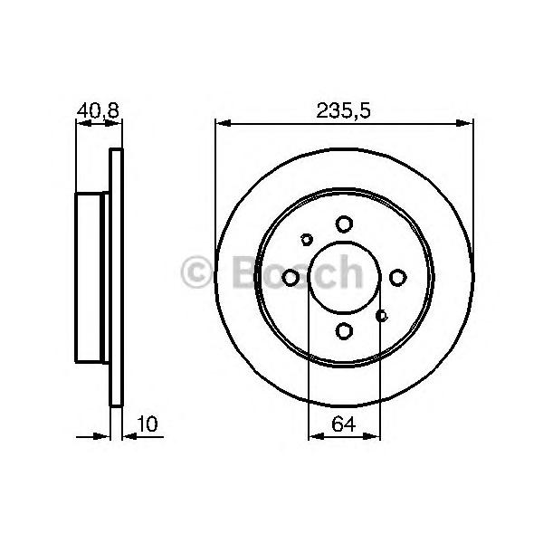 BOSCH - 0 986 479 237 (Тормозной диск)