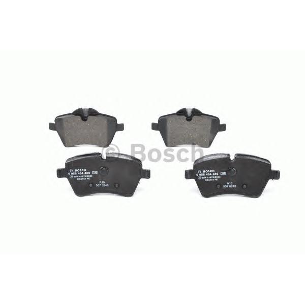 BOSCH - 0 986 494 489 (Комплект тормозных колодок, дисковый тормоз)