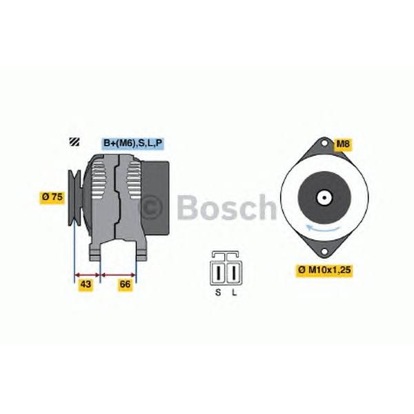 BOSCH - 0 986 037 491 (Генератор)