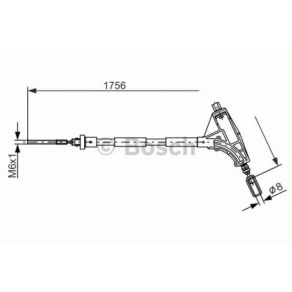 BOSCH - 1987477870 (трос ручного тормоза)