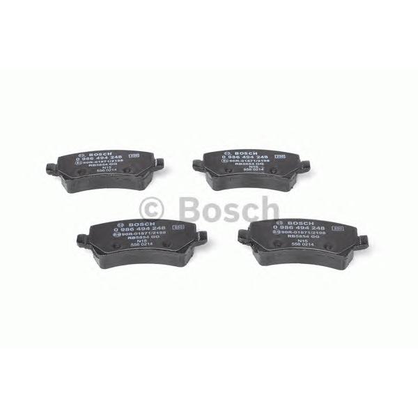 BOSCH - 0 986 494 248 (Комплект тормозных колодок, дисковый тормоз)