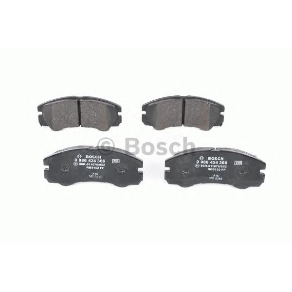 BOSCH - 0 986 424 366 (Комплект тормозных колодок, дисковый тормоз)