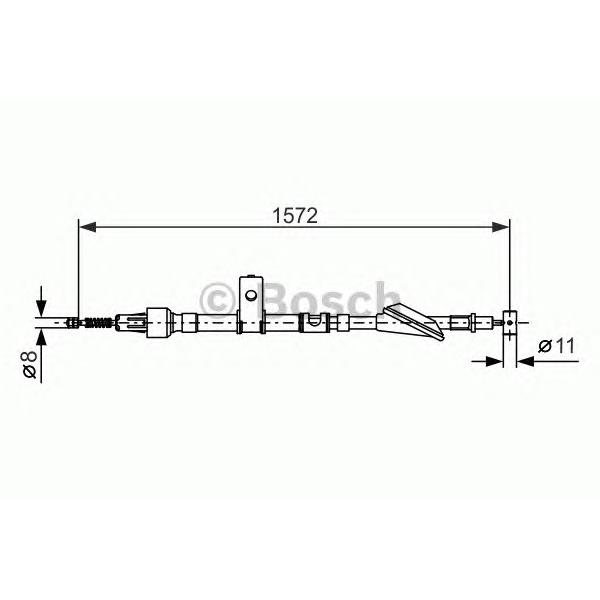 BOSCH - 1987477607 (ТОРМОЗНОЙ ТРОС)