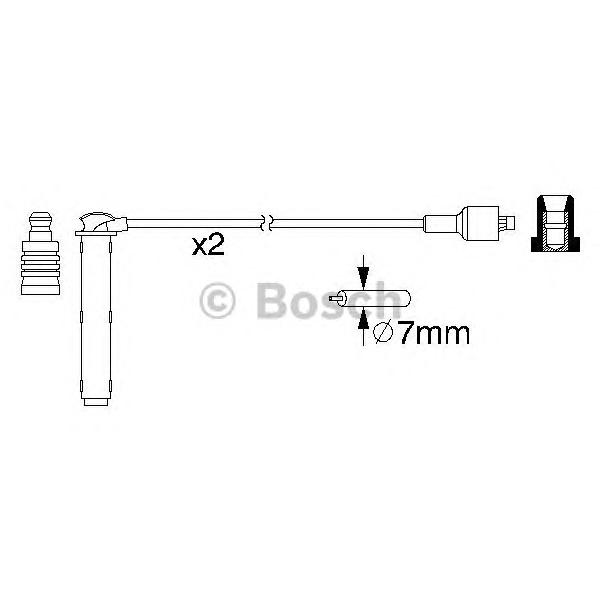BOSCH - 0986357154 (Высоковольтные провода)