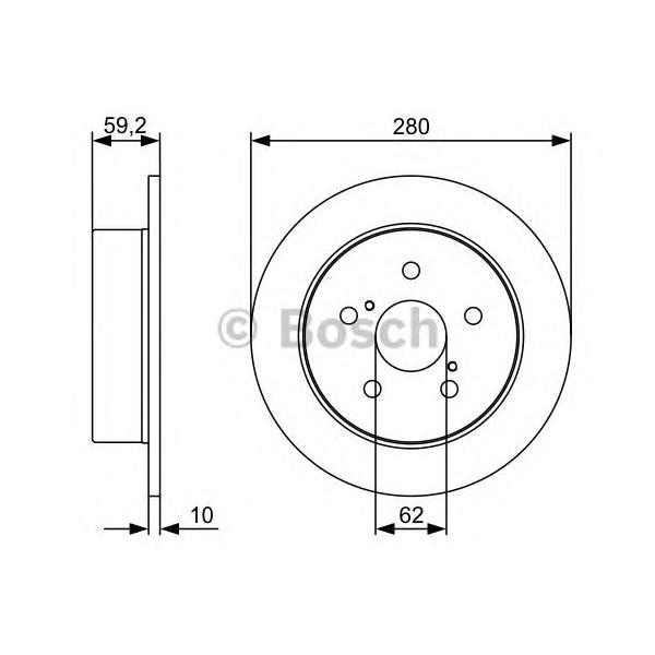 BOSCH - 0 986 479 520 (Тормозной диск)