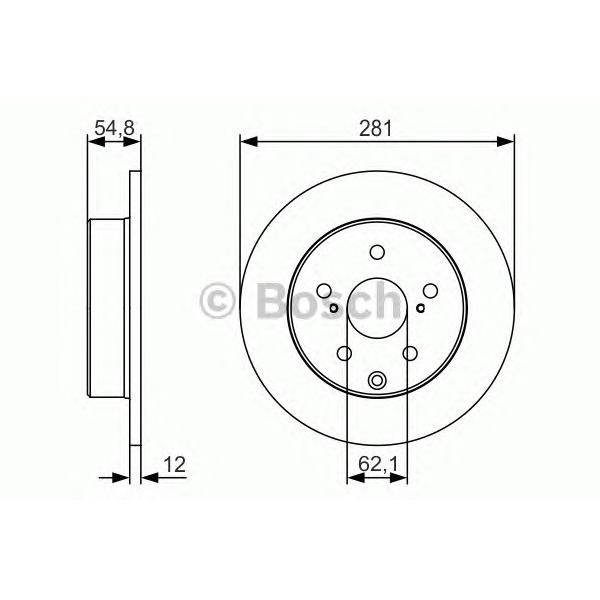 BOSCH - 0986479S67 (Диск тормозной Premium 2)