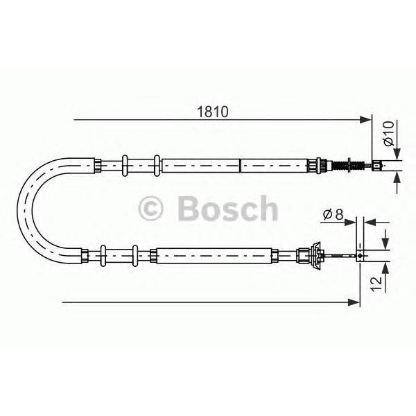 BOSCH - 1987477723 (ТОРМОЗНОЙ ТРОС)