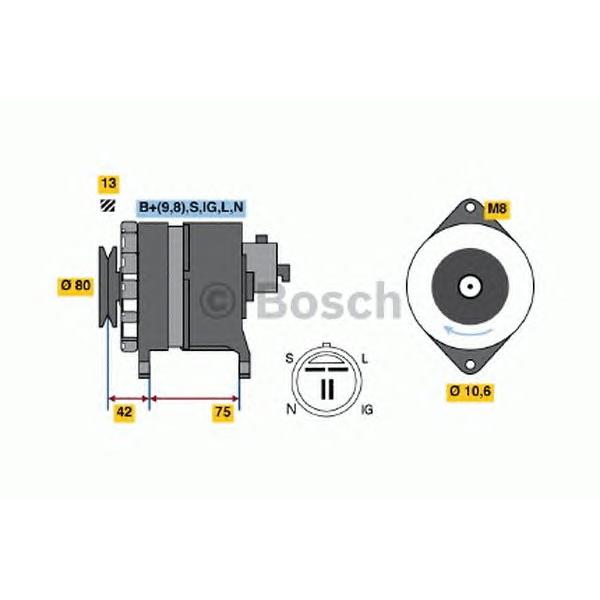 BOSCH - 0 986 041 781 (Генератор)