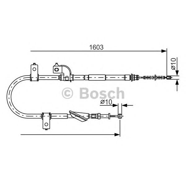 BOSCH - 1987482080 (Трос стоян торм)