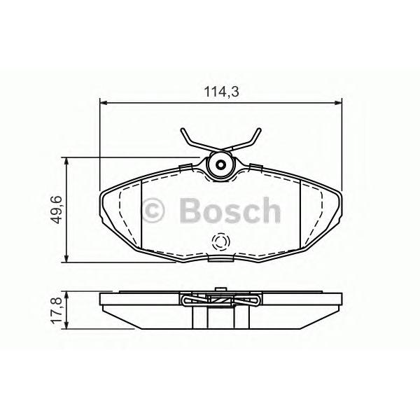 BOSCH - 0986424702 (Тормозные Колодки 0986424702)
