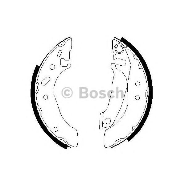 BOSCH - 0986487240 (Тормозные барабанные колодки)