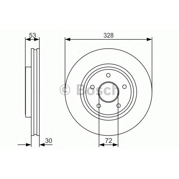 BOSCH - 0 986 479 R48 (Тормозной диск)