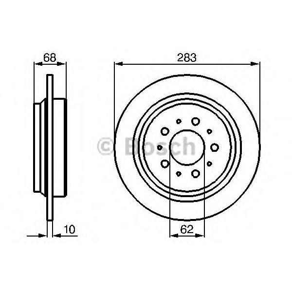 BOSCH - 0 986 478 445 (Тормозной диск)