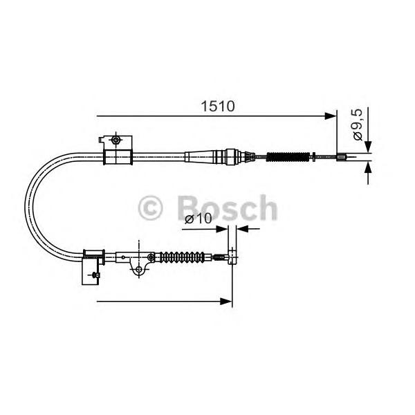 BOSCH - 1987482050 (ТОРМОЗНОЙ ТРОС)