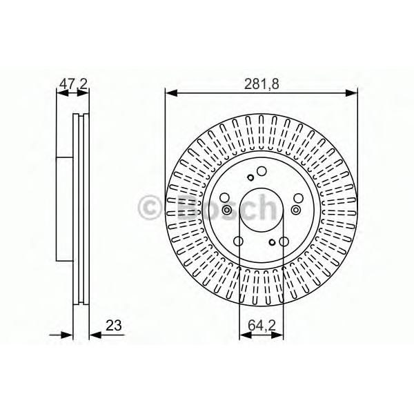 BOSCH - 0 986 479 981 (Тормозной диск)