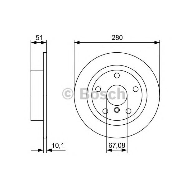 BOSCH - 0986479C92 (Диски тормозные BOSCH)