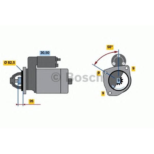 BOSCH - 0 986 013 640 (Стартер)