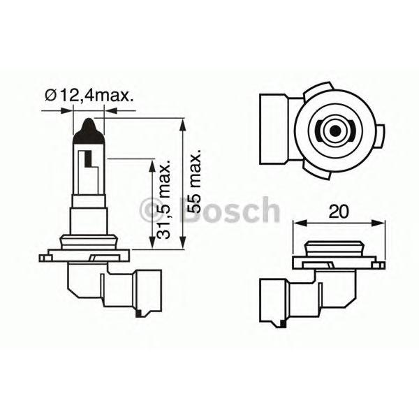 BOSCH - 1 987 302 083 (Лампа накаливания H10 12V 42W PY20d)