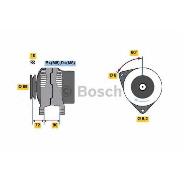 BOSCH - 0 986 038 960 (Генератор)