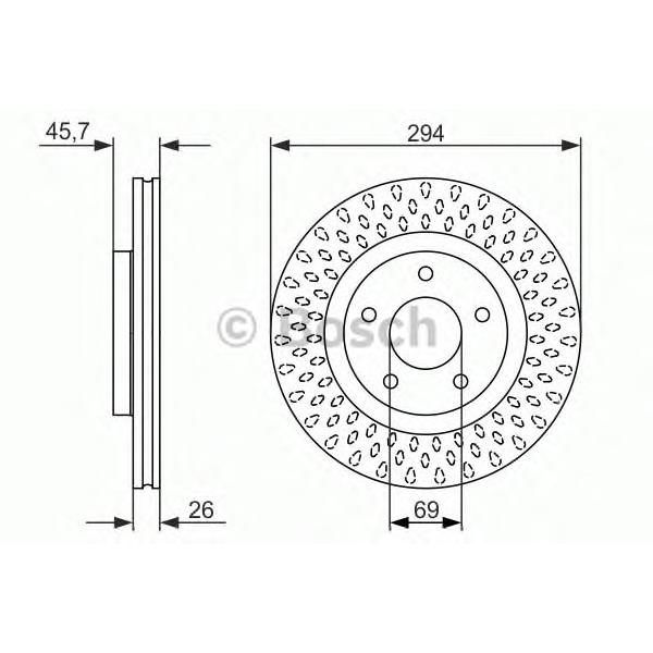 BOSCH - 0 986 479 751 (Тормозной диск)