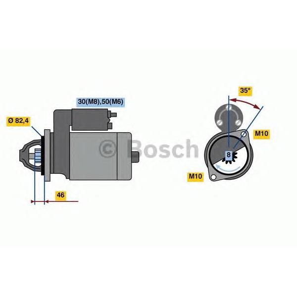 BOSCH - 0 986 022 960 (Стартер)