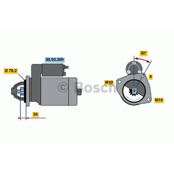 BOSCH - 0 986 017 110 (Стартер)
