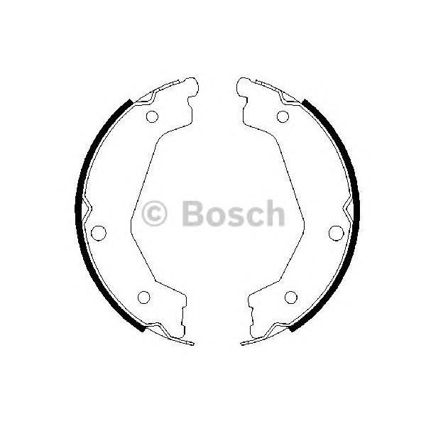BOSCH - 0 986 487 708 (Комплект тормозных колодок, стояночная тормозная система)