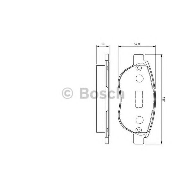 BOSCH - 0 986 424 659 (Комплект тормозных колодок, дисковый тормоз)