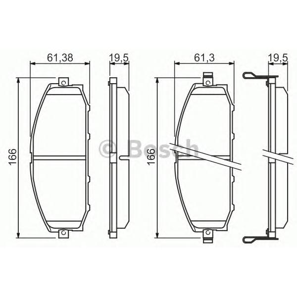 BOSCH - 0 986 494 150 (Комплект тормозных колодок, дисковый тормоз)