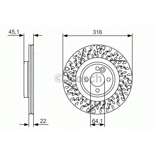 BOSCH - 0 986 479 583 (Тормозной диск)