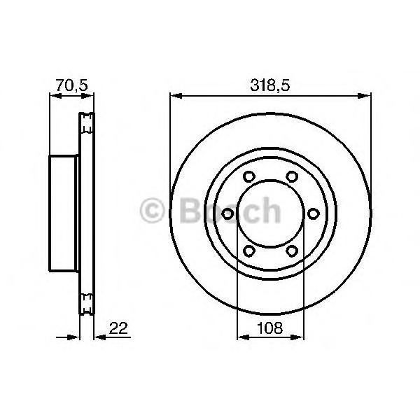 BOSCH - 0 986 478 698 (Тормозной диск)