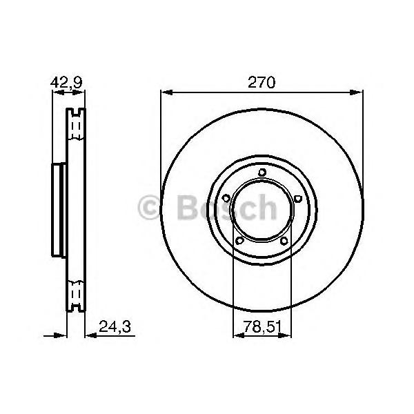 BOSCH - 0 986 478 166 (Тормозной диск)