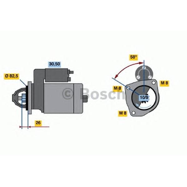BOSCH - 0 986 016 870 (Стартер)