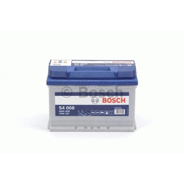 BOSCH - 0 092 S40 080 (Аккумуляторная батарея S4 12V 74Ah 680A 278x175x190 (-+))