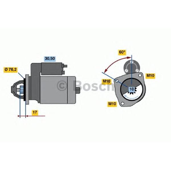 BOSCH - 0 986 013 270 (Стартер)