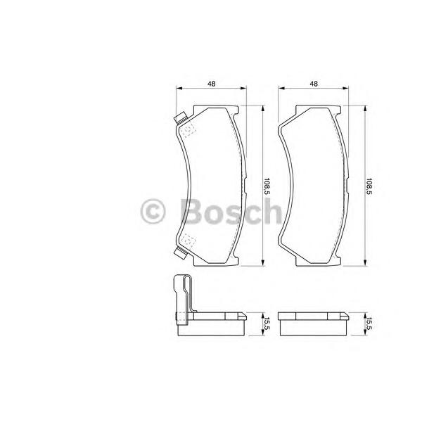 BOSCH - 0986424732 (Тормозные колодки)
