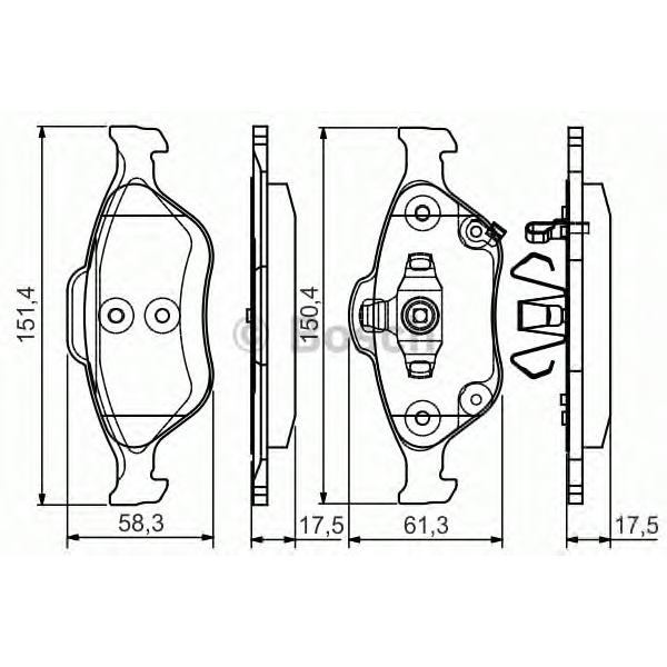 BOSCH - 0986495093 (Дисковые колодки)