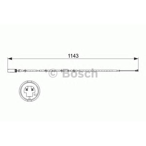 BOSCH - 1987473517 (Датчик износа торм.колодки 1987473517)