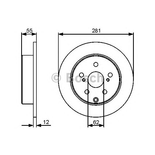 BOSCH - 0 986 479 419 (Тормозной диск)