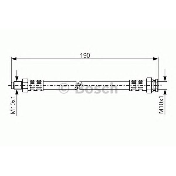 BOSCH - 1987481011 (Шланг тормозной FR)