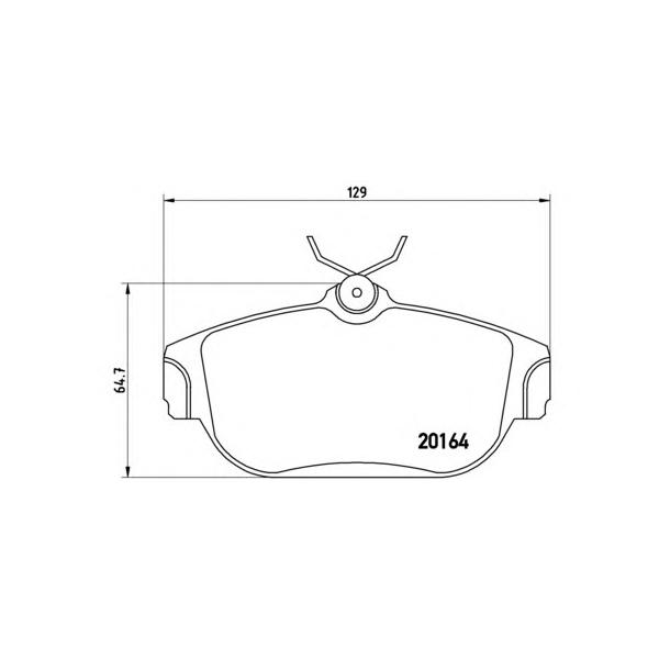 BREMBO - P86007 (Колодки тормозные передние (+ABS))