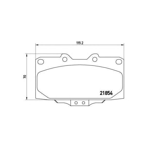 BREMBO - P56034 (Колодки тормозные дисковые передн)