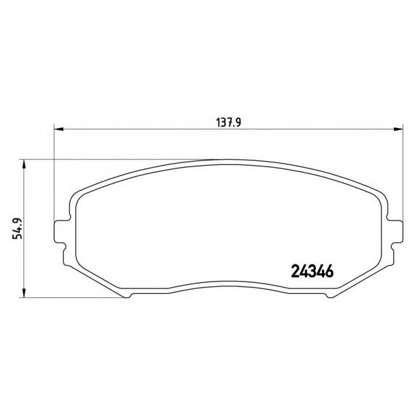 BREMBO - P79018 (Колодки торм.пер.)