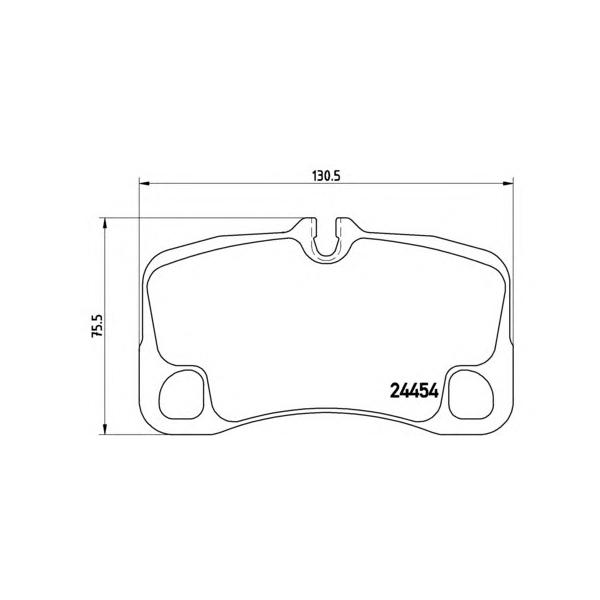 BREMBO - P65022 (Комплект колодок тормозных задних)