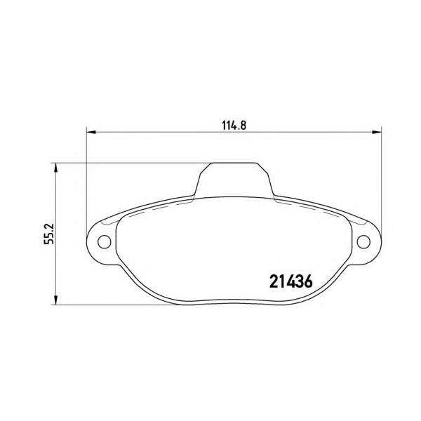 BREMBO - P23096 (Комплект тормозных колодок, дисковый тормоз)