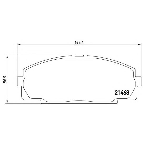 BREMBO - P83092 (Колодки тормозные P83092)