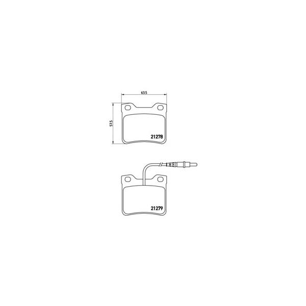 BREMBO - P61038 (Колодки тормозные дисковые)
