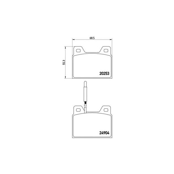 BREMBO - P61005 (Колодки тормозные дисковые)